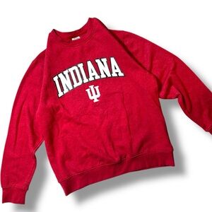 Indiana Hoosiers IU Red Crewneck Sweatshirt NCAA College Pullover Men’s Medium